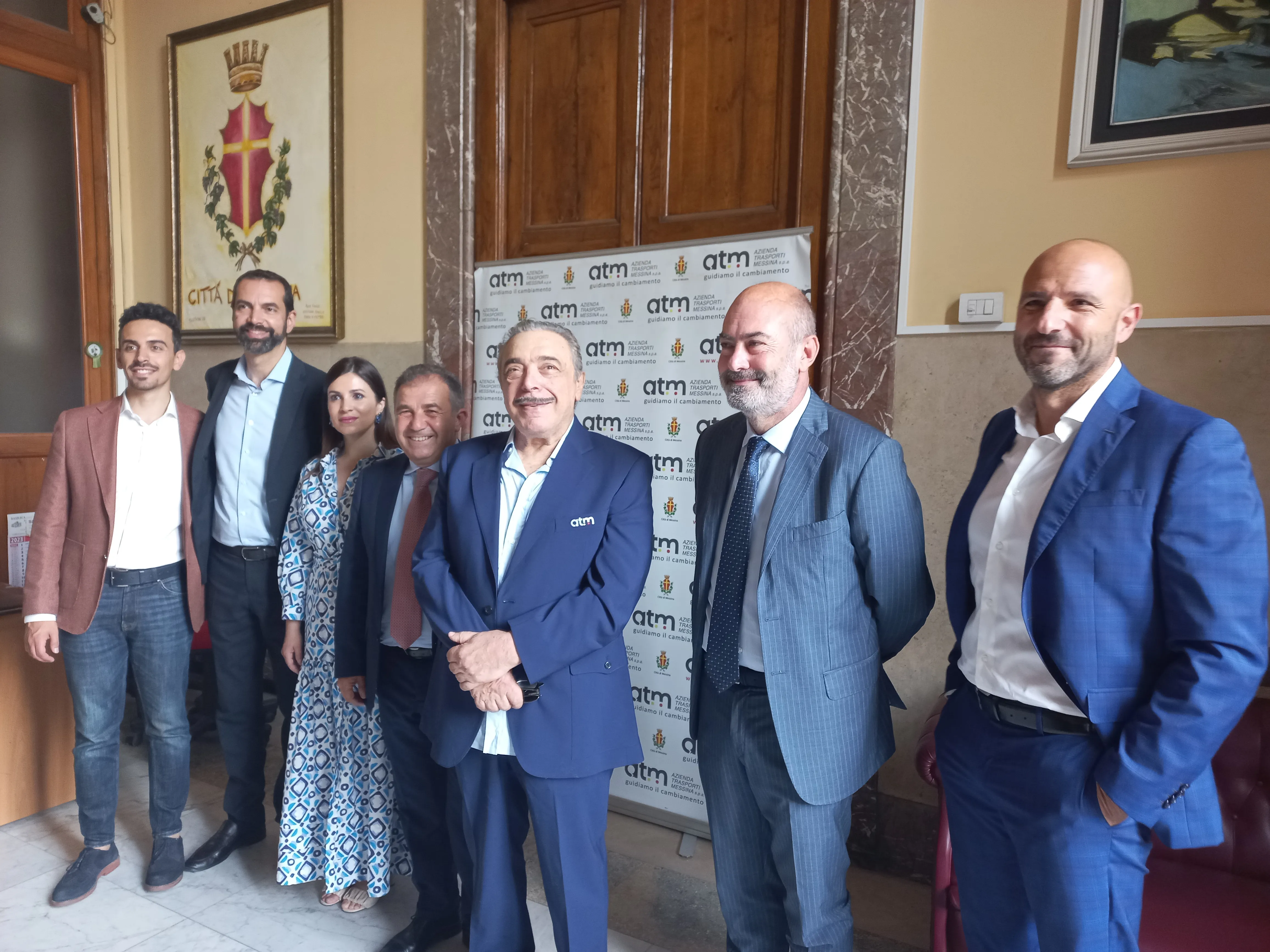 Presentato oggi a palazzo Zanca l'attore messinese Nino Frassica nel ruolo di “Brand ambassador” di ATM