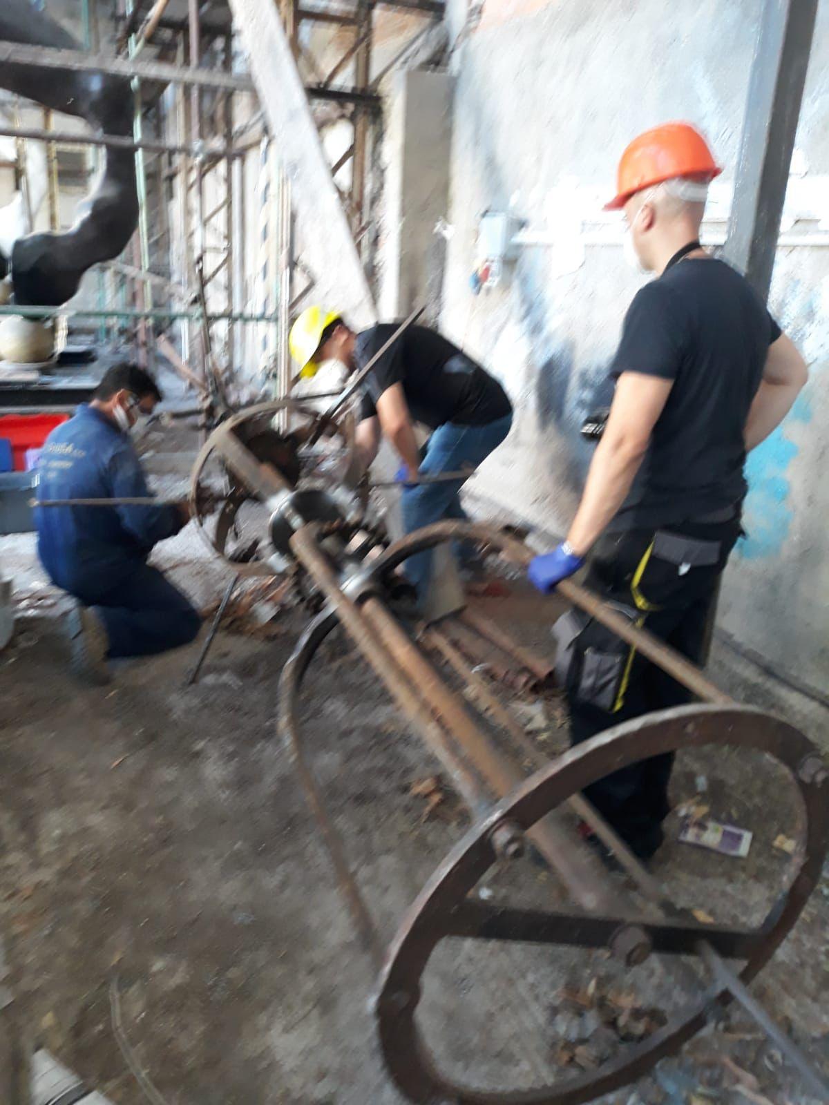 In corso di esecuzione i controlli strutturali del carro votivo della Vara