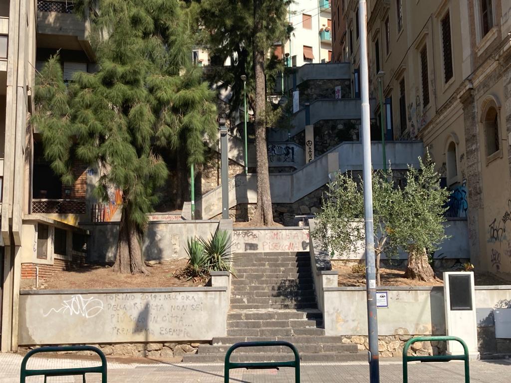 Sopralluogo dell'Assessore Caruso alle Scalinate della via XXIV Maggio