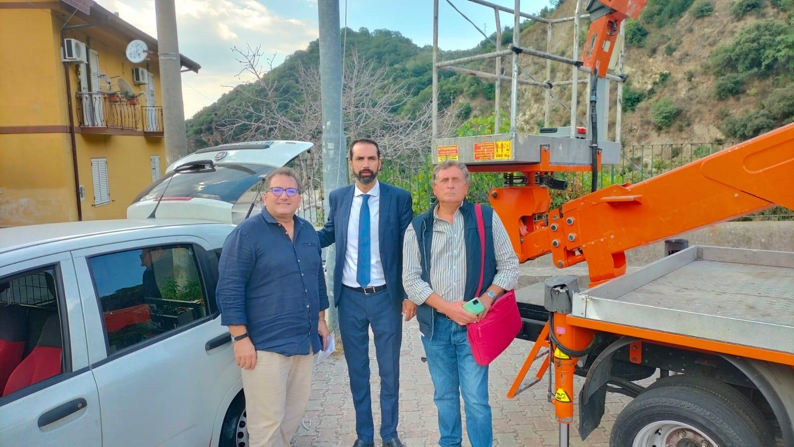 Effettuata alla presenza del Sindaco Federico Basile e dell’Assessore alla Protezione Civile Massimiliano Minutoli la prova della prima sirena aggiornata