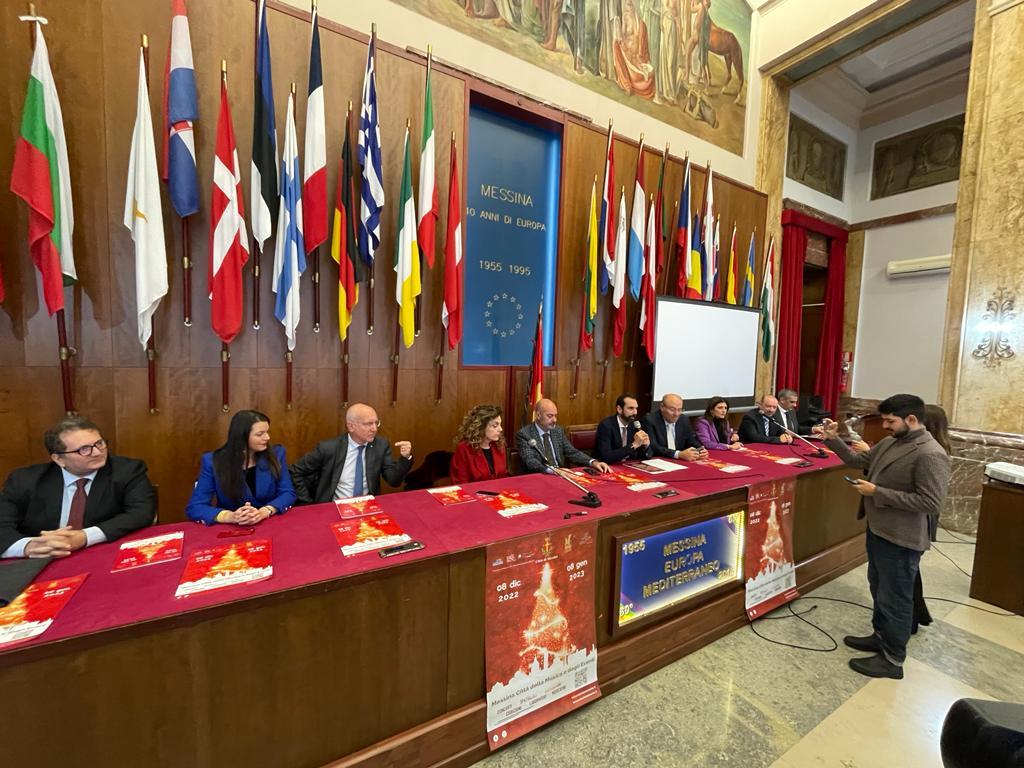 Presentato oggi a Palazzo Zanca il cartellone del Natale 2022 "Messina Città della Musica e degli Eventi"