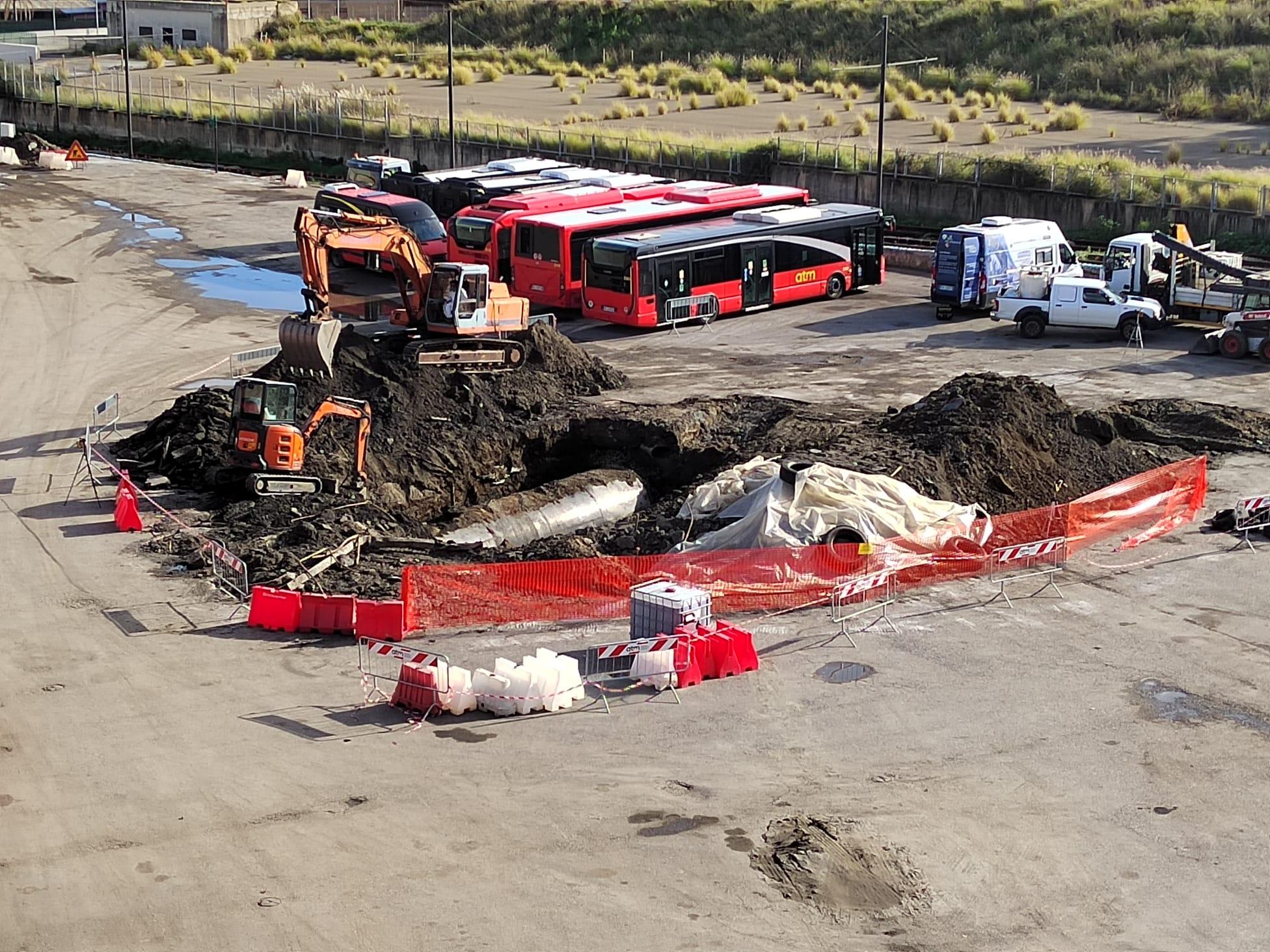 Sopralluogo congiunto del Sindaco Basile e del Vicesindaco Mondello al piazzale ATM