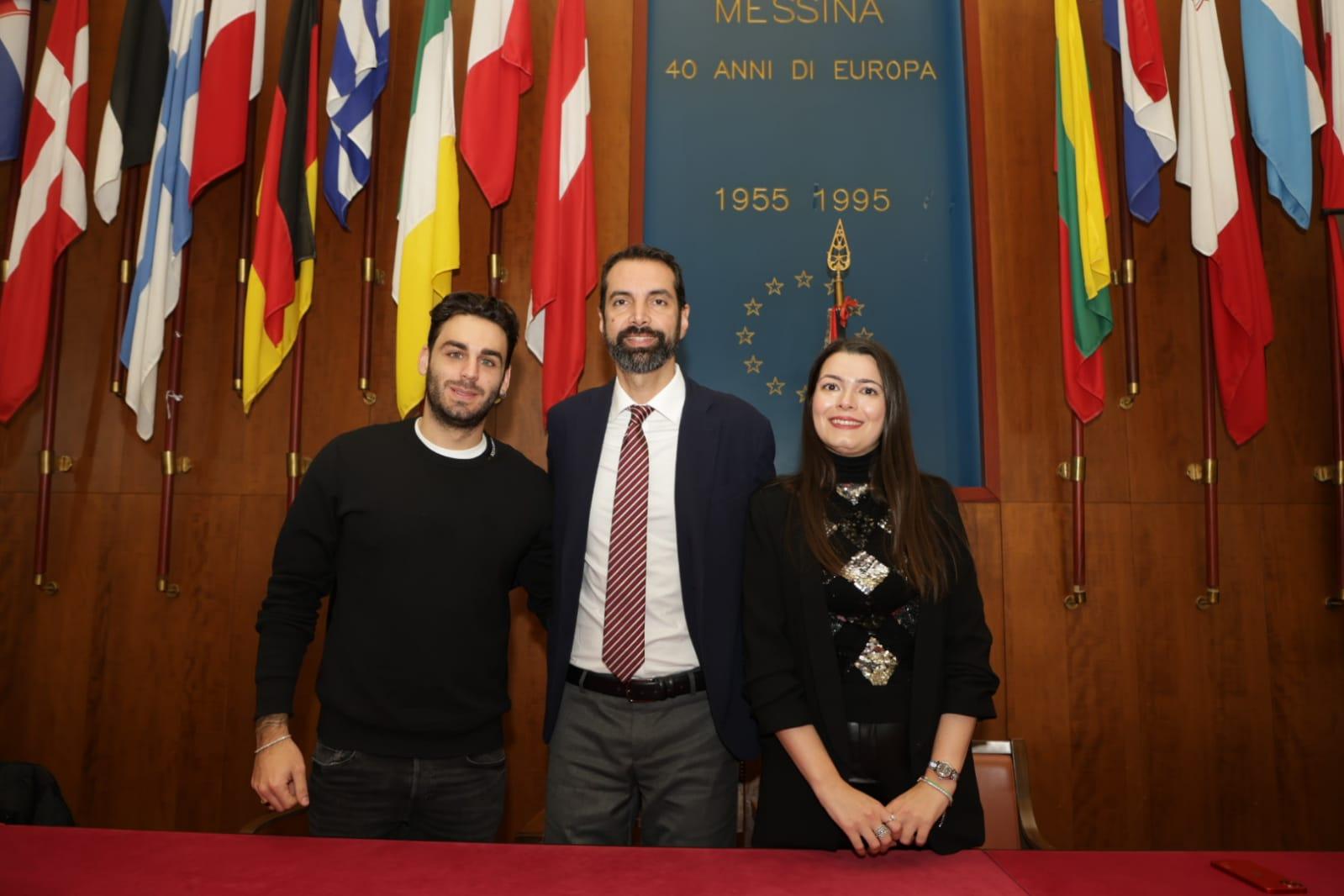 Alberto Urso questa sera in concerto a Piazza Duomo: stamani l’incontro a Palazzo Zanca con il Sindaco Basile