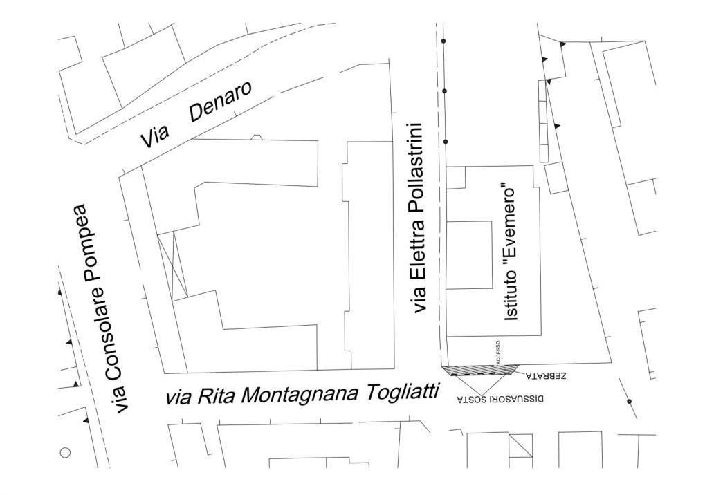 Scuola "Evemero": disposta la collocazione di dissuasori di sosta