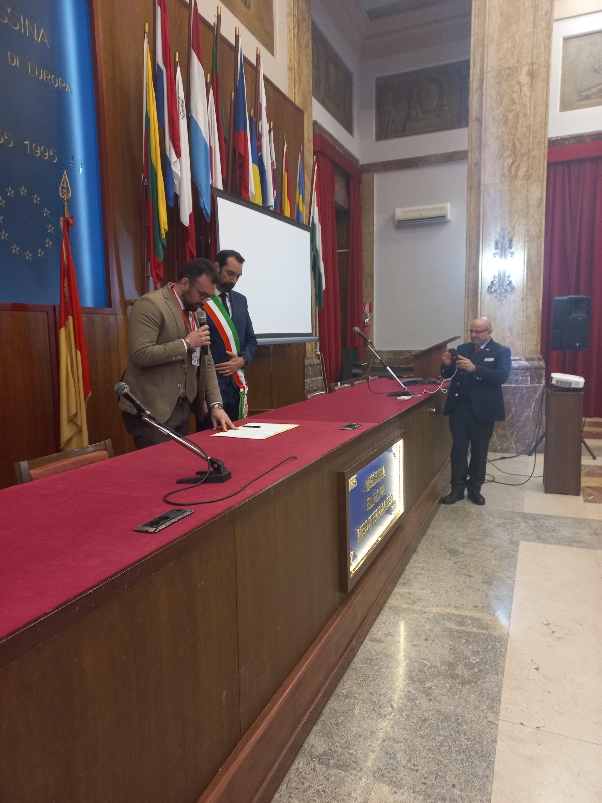 Giuramento a Palazzo Zanca davanti al Sindaco Basile di nove nuovi Capitreno