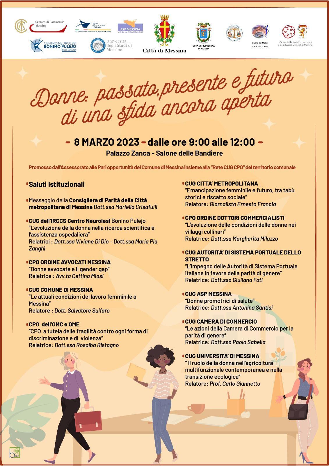 “8 Marzo - Messina è donna”: il programma delle iniziative promosse dall’Amministrazione comunale
