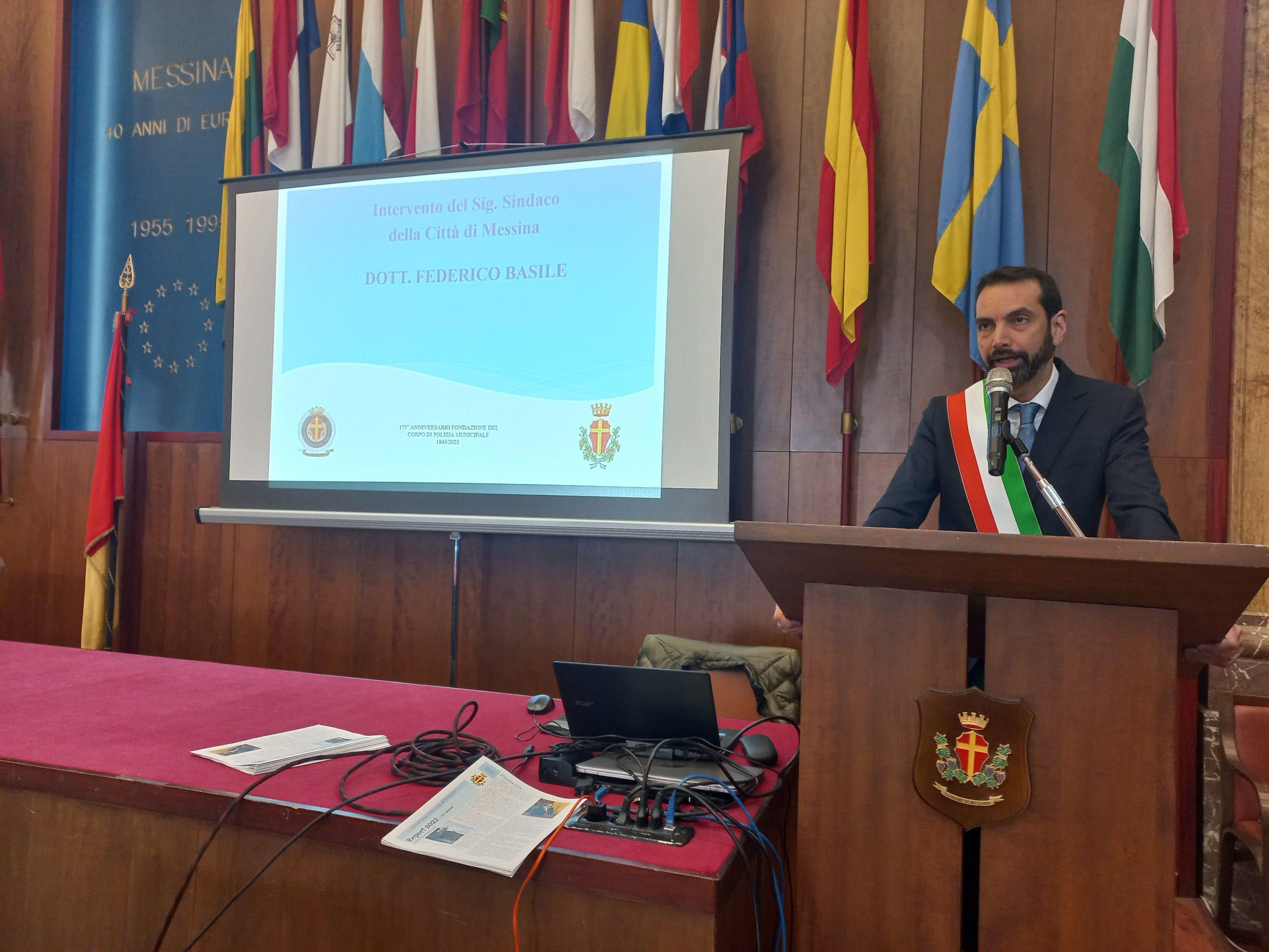 Cerimonia commemorativa oggi a Palazzo Zanca per la ricorrenza del 175° Anniversario della Fondazione del Corpo di Polizia Municipale