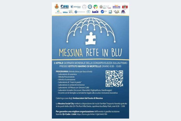 Giornata mondiale della consapevolezza sull'autismo: numerose iniziative organizzate da Comune di Messina, Asp, Aou Policlinico, Università, Ircss Neurolesi, Cnr Irib, Associazioni e genitori. Domenica 2 Palazzo Zanca illuminato di blu
