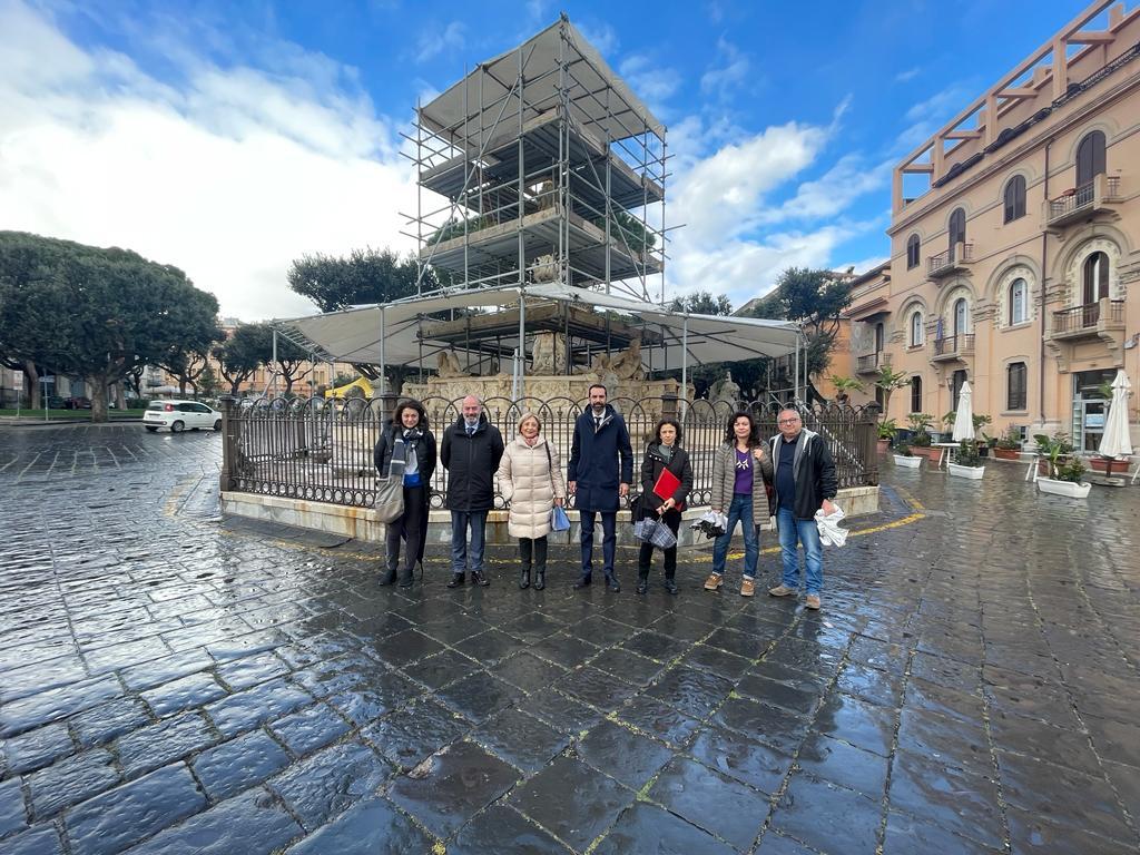 Fontana Orione: riprese le attività propedeutiche al restauro