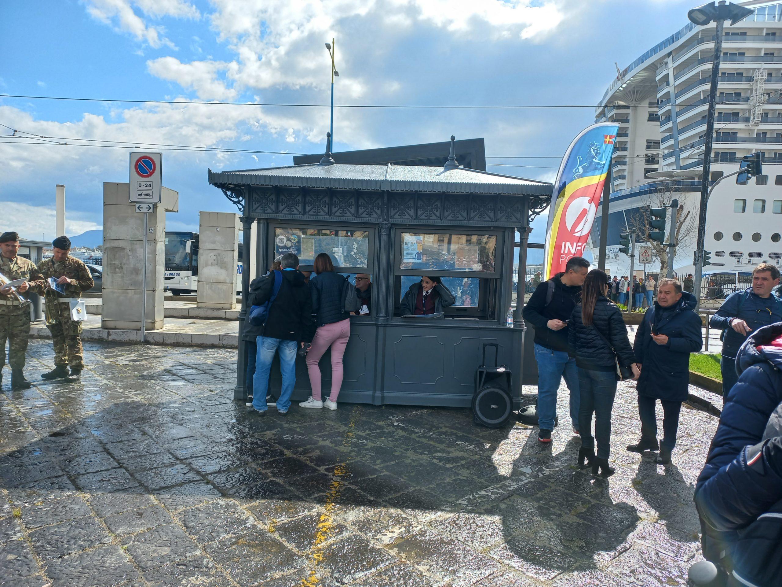 Da oggi attiva a Largo Minutoli l’area riqualificata di accoglienza per i crocieristi