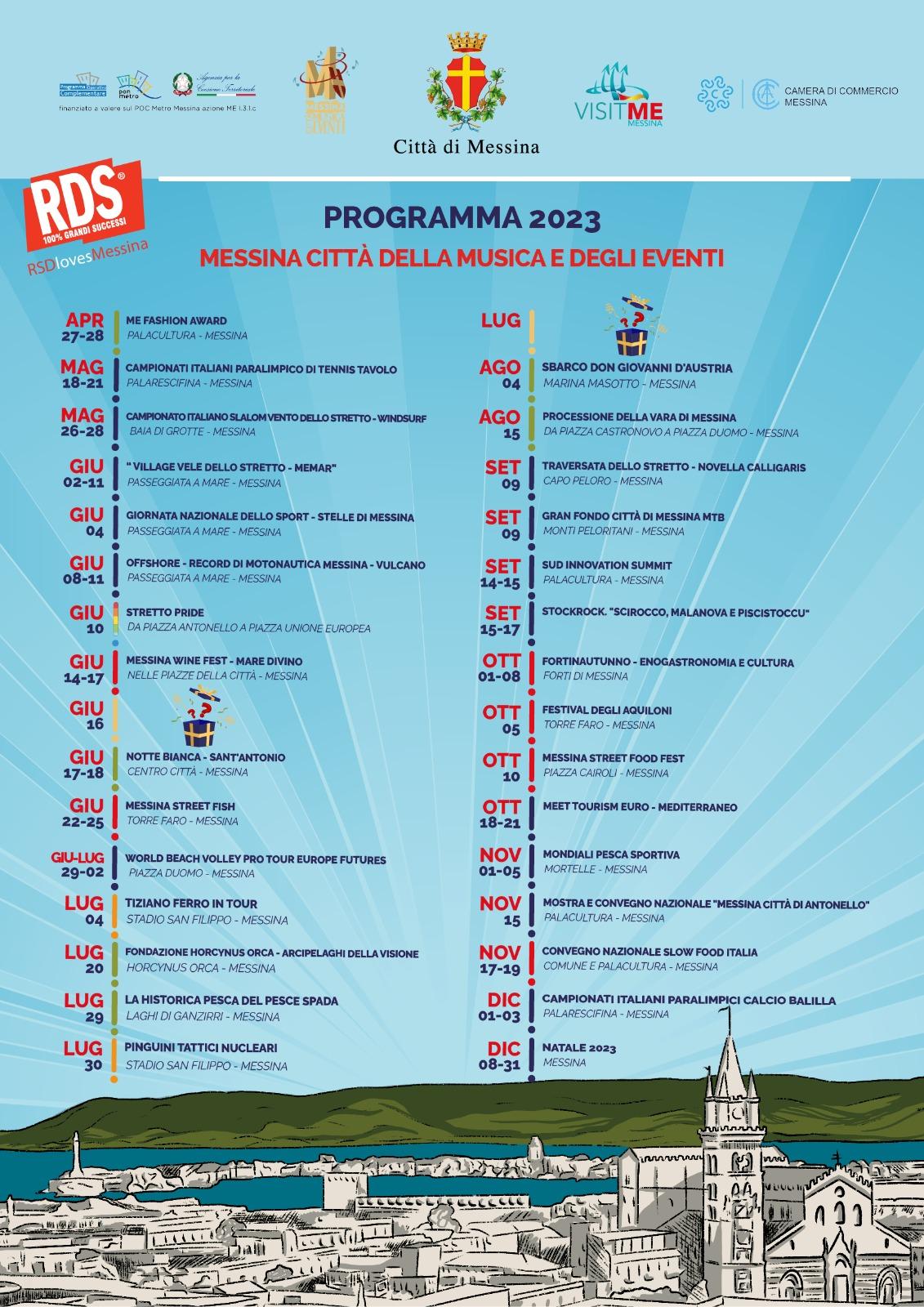 “Messina Città della Musica e degli Eventi”: presentato a Palazzo Zanca il programma eventi 2023