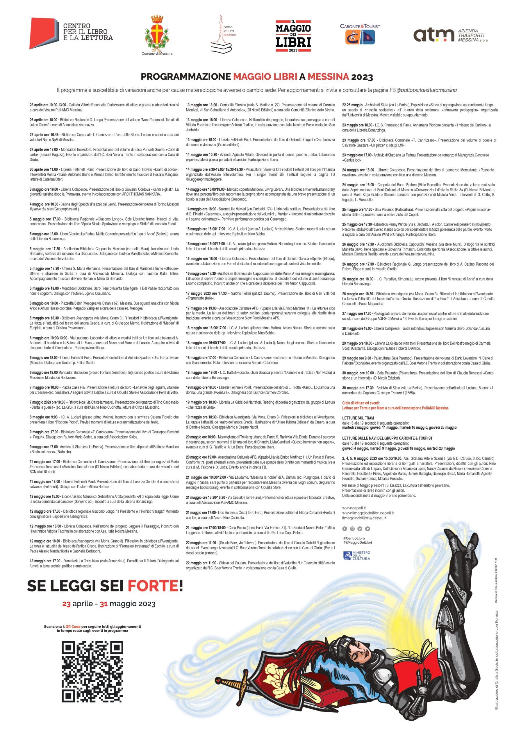 "Il Maggio dei Libri 2023": iniziato il programma curato dal Comune di Messina