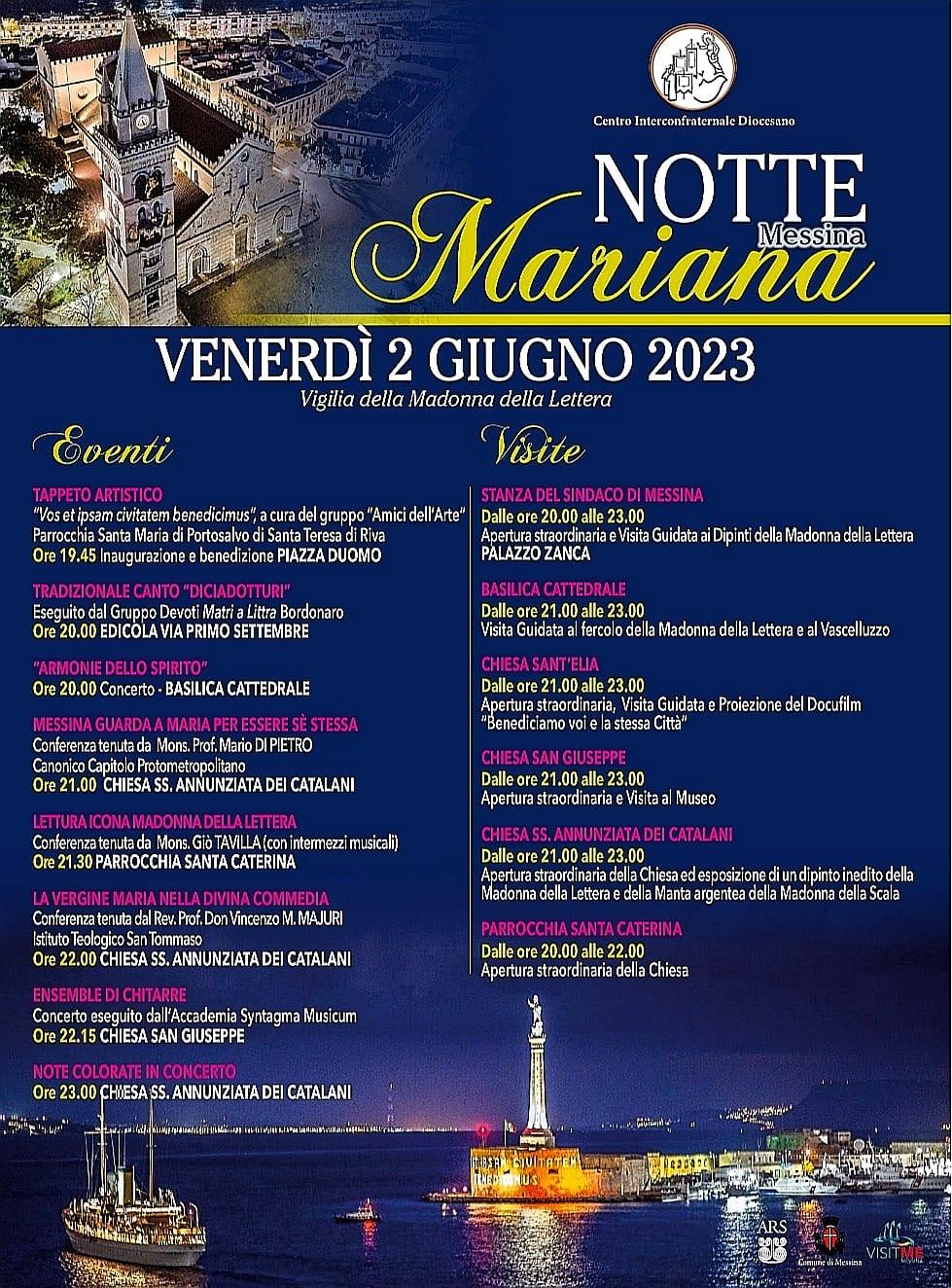 Evento "Notte Mariana": domani a palazzo Zanca conferenza stampa di presentazione