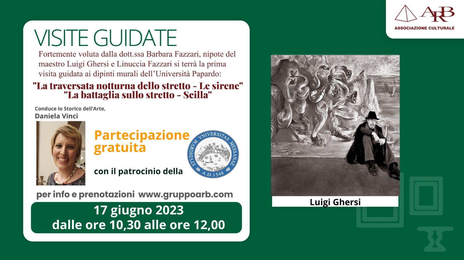 Domenica 11 e sabato 17 giugno visite guidate alle opere del maestro Ghersi