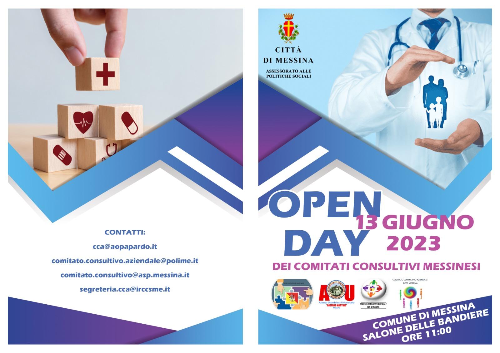 Primo Open Day comitati consultivi di Messina: martedì 13 appuntamento a palazzo Zanca