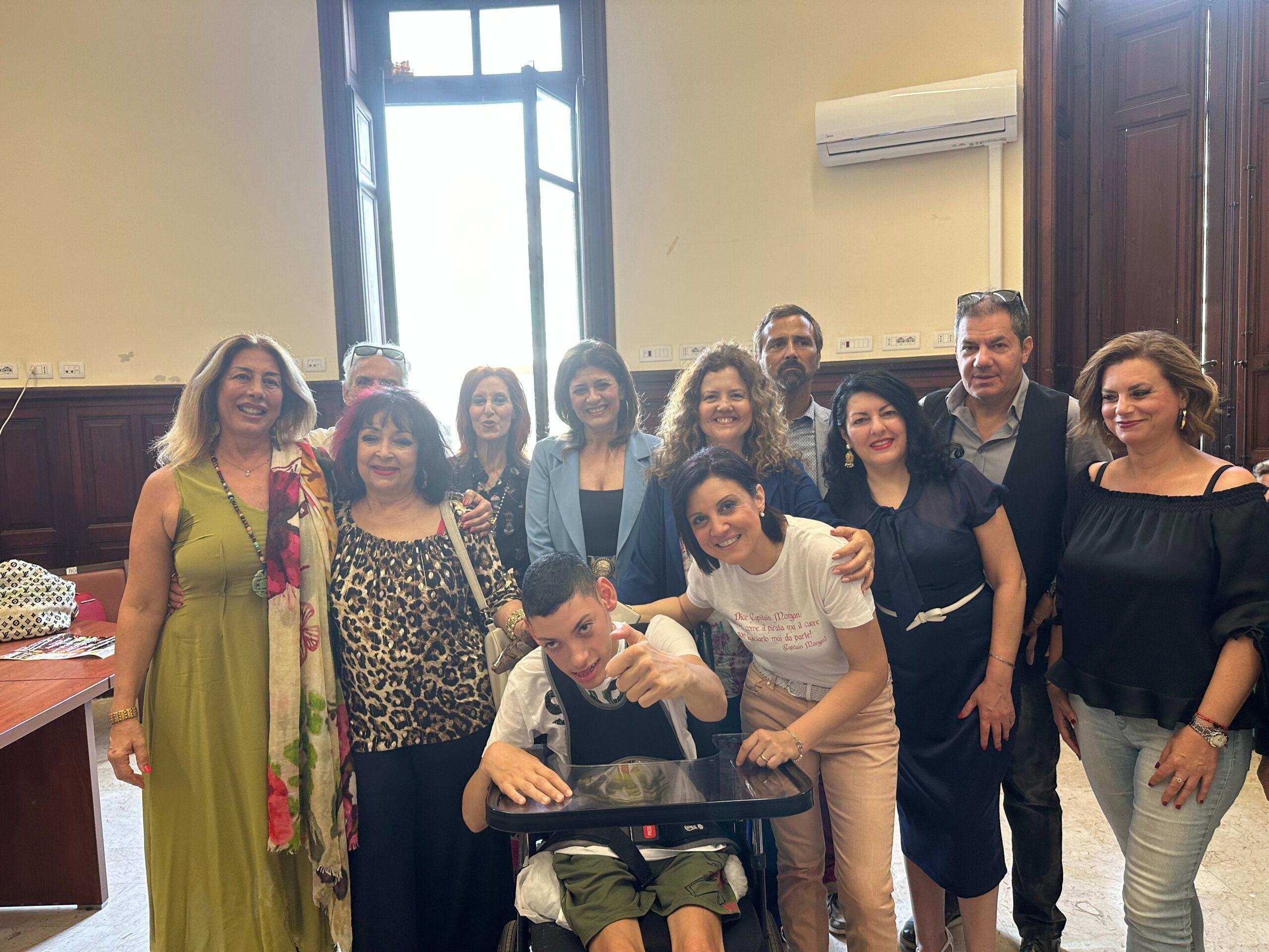 Presentata oggi a palazzo Zanca la manifestazione "Arti di primavera il sogno di Morgan e Valeria", kermesse di beneficenza in favore di due ragazzi con patologie invalidanti