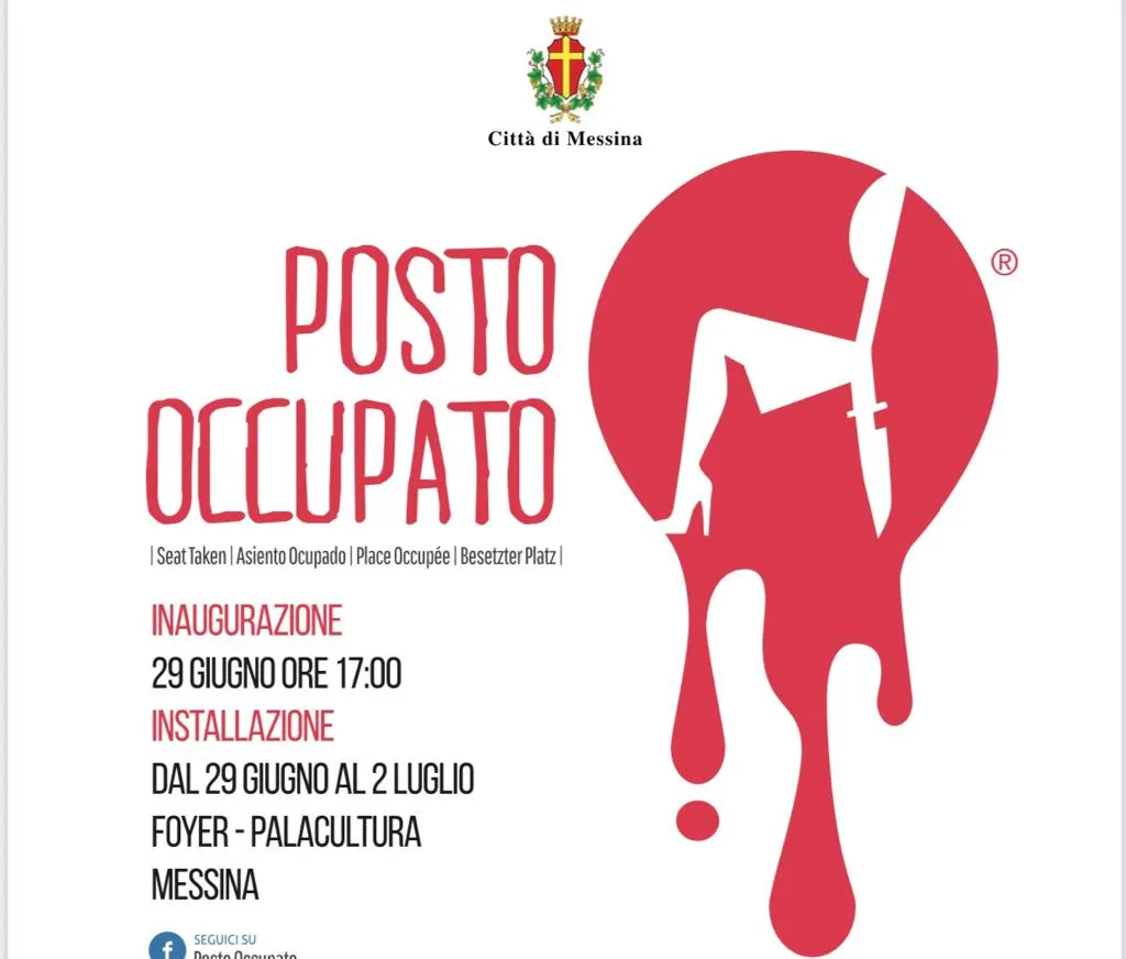 10 anni di “Posto Occupato”: domani al Palacultura l’inaugurazione della mostra “Non c’è: 46 posti occupati per ricordare le 46 donne uccise, dal 1°gennaio 2023 ad oggi”
